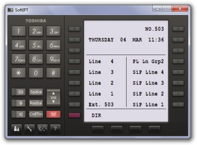 Toshiba IP Softphone